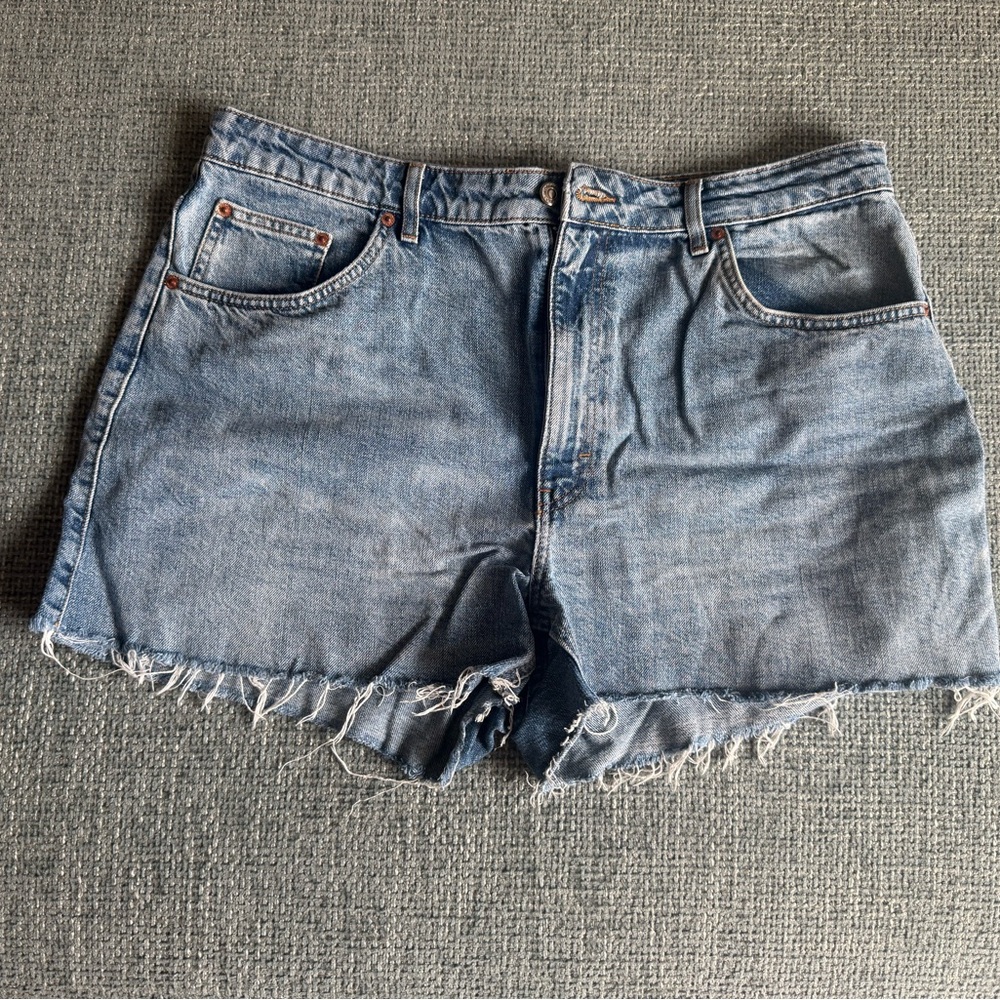 Topshop A-line denim shorts